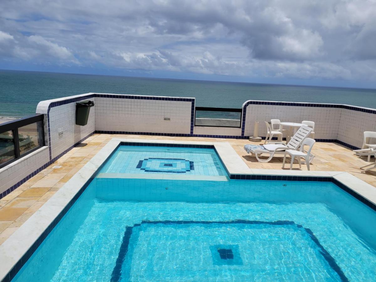 Apartamento com vista para o Mar e Piscina na cobertura. Recife Bagian luar foto